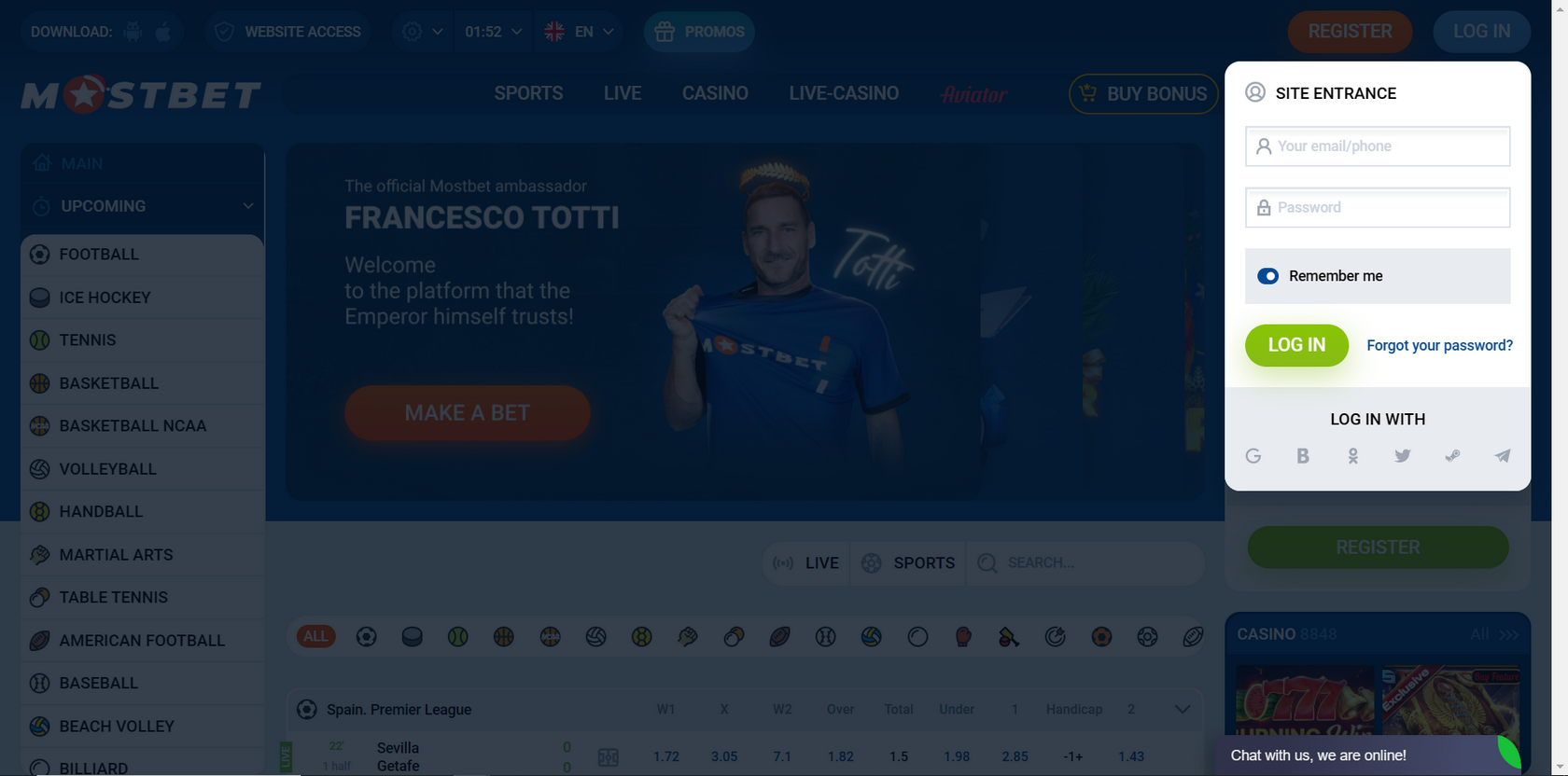 Aplikace Mostbet pro iOS a Android